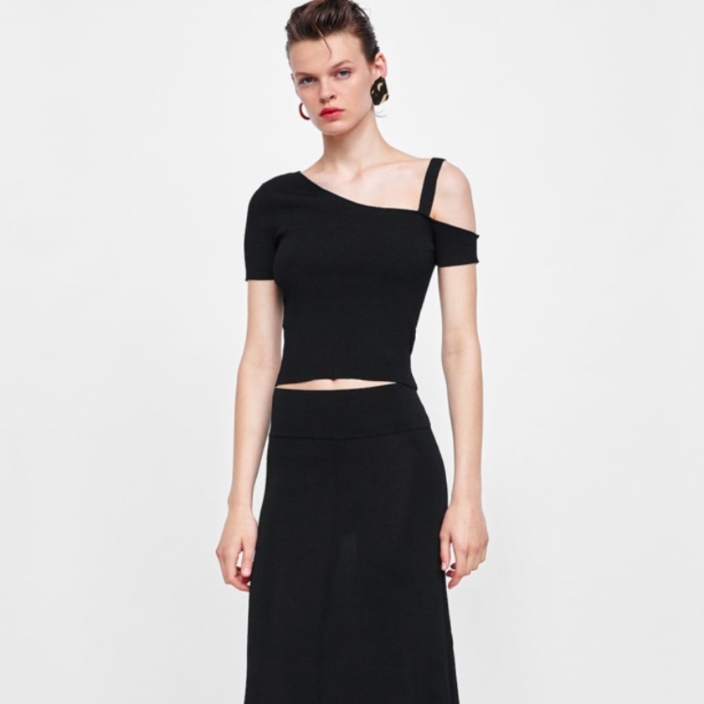Zara Asymmetrical  Top NWT